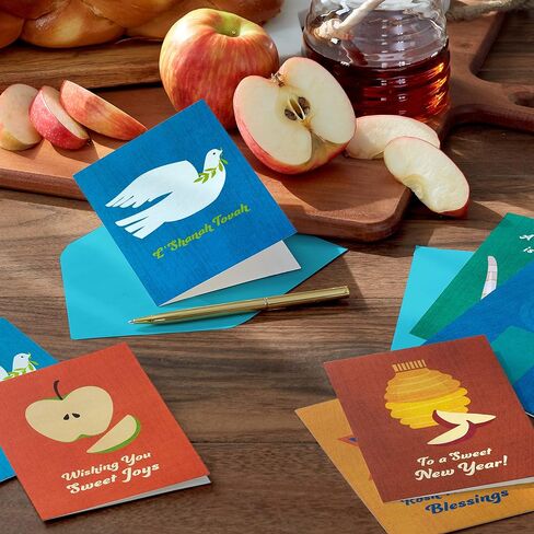 Hallmark Tree of Life Rosh Hashanah Card Card ، Flys Sweet (36 بطاقة مع الأظرف) in Saudi Arabia