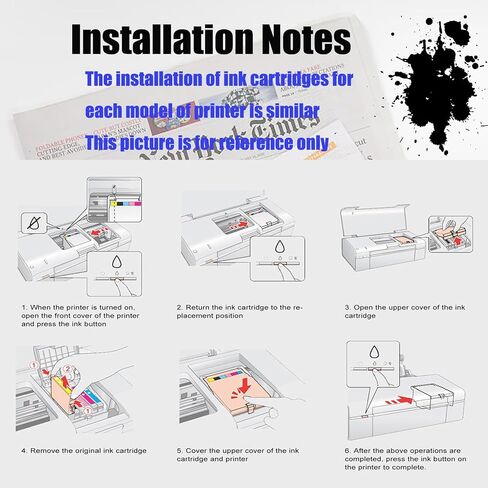 964 XL حبر خراطيش عالية العائد متوافق مع HP OfficeJet Pro 9020 9025 9010 9015 9019 إعادة ملء Combo Pack Printers Clostridge ، حزمة مزيج × 4 in Saudi Arabia
