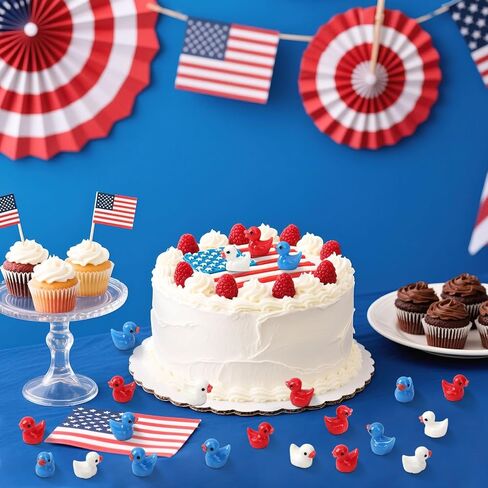 100 Pcs Christmas Mini Ducks, Luminous Glitter Ducks Mini Resin Duck Glow in Dark Christmas Hat Duck Ornament for Xmas DIY Craft Home Party Favors Decorations in Kuwait