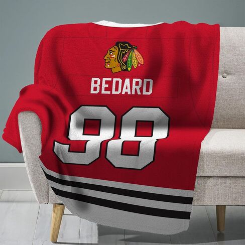 بطانية راشيل القطيفة من Sleep Squad Detroit Red Wings Rally Al مقاس 60 بوصة × 80 بوصة - غطاء فائق النعومة من NHL Mascot in Kuwait