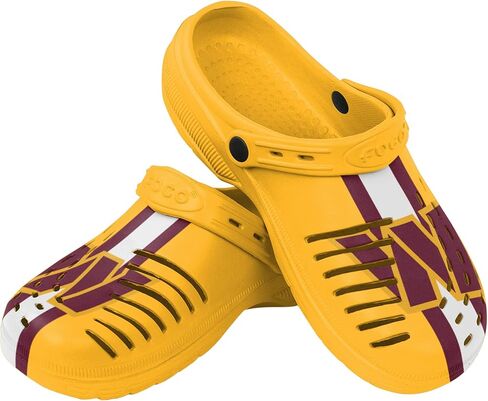 FOCO Kansas City Chiefs NFL Mens Team Stripe Clog with Strap - XL in Saudi Arabia