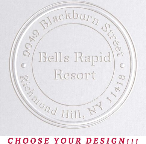 Address Embosser Seal Stamp Personalized Customized Monogram Wedding Invitiations 1 x 5/8" in Saudi Arabia