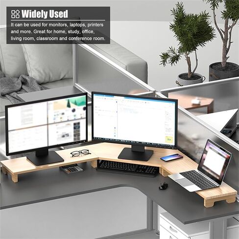 Computer Monitor Riser，Monitor Stand Riser， Living Room Classroom Triangle Computer Stand for Saving Space in Saudi Arabia
