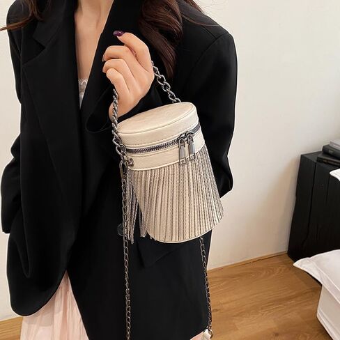 Y2K Punk Bag Tassel Totes Gothic Fringe Bag Women Shoulder Funky Bags Sourpuss Rock Fashion Crossbody Handbag in Kuwait