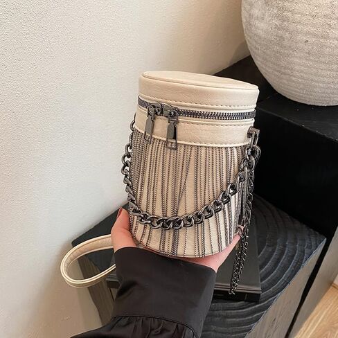 Y2K Punk Bag Tassel Totes Gothic Fringe Bag Women Shoulder Funky Bags Sourpuss Rock Fashion Crossbody Handbag in Kuwait