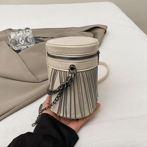 Y2K Punk Bag Tassel Totes Gothic Fringe Bag Women Shoulder Funky Bags Sourpuss Rock Fashion Crossbody Handbag in Kuwait