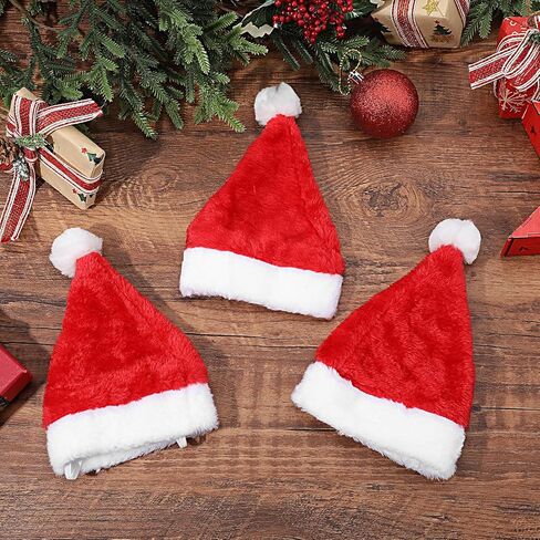 6 PCS Mini Santa Hat for Dogs Christmas Party ، قبعات سانتا الصغيرة القابلة للتعديل للحرف اليدوية ، قبعات Santas الصغيرة الدعائم - قبعة عيد الميلاد الحمراء والبيضاء للحيوانات الأليفة Cat Cat Histent in Kuwait