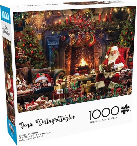 Buffalo Games - Country Life - Santa at Home - 1000 قطعة بانورامزو للألغاز للبالغين - اللغز الصعبة مثالية لليالي اللعبة in Saudi Arabia