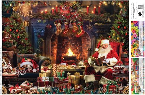 Buffalo Games - Country Life - Santa at Home - 1000 قطعة بانورامزو للألغاز للبالغين - اللغز الصعبة مثالية لليالي اللعبة in Saudi Arabia