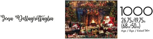 Buffalo Games - Country Life - Santa at Home - 1000 قطعة بانورامزو للألغاز للبالغين - اللغز الصعبة مثالية لليالي اللعبة in Saudi Arabia