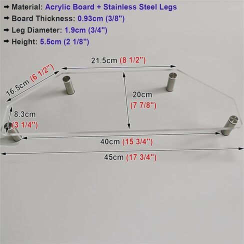 Computer Monitor Riser，Monitor Stand Riser， Space Saving Corner Monitor Risers for Classroom/Meeting Room(35x20x5.5cm (13.8x7.8x2.2in)) in Saudi Arabia
