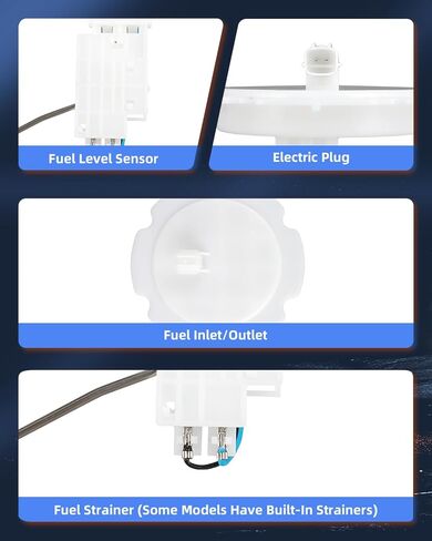 ECCPP Electric Fuel Pump Module Assembly w/Sending Unit Replacement for Hyundai Accent for Kia RIO RIO5 2006 2007 2008 2009 2010 2011 L4 1.6L E8730M in Kuwait