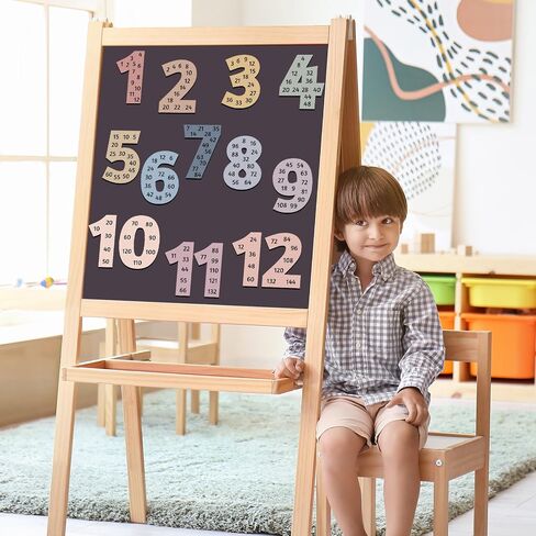 Naozinebi 12 PCS Math Magnetic Multiplication Table Poster Educational Supplies from 1 to 12 for Elementary School Learning Tool School Kid Teachers Classroom Teaching Supplies in Saudi Arabia