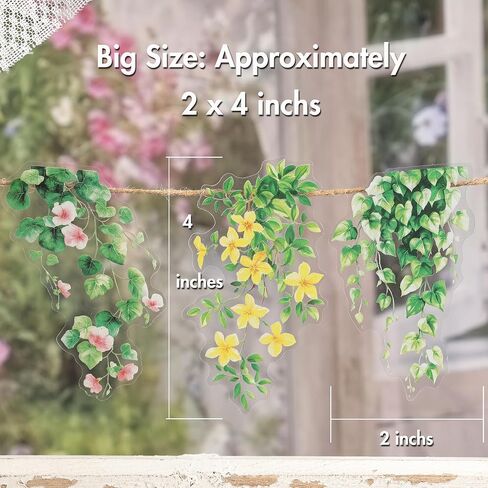 ملصقات زهرة سجل القصاصات (120pcs) - ملصقات دفتر اليومية لـ Scrapbooking الكبار Junk Journal Supplies Making Home Deco Diy Crafts Bottle in Kuwait