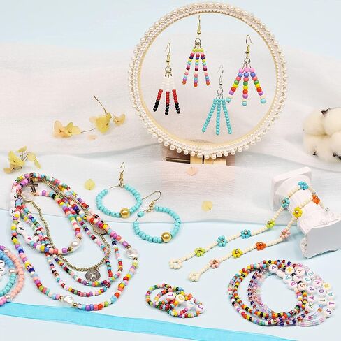 Bala & Fillic Size 2mm Seed Beads 9500pcs/100 grams في كيس 12/0 حبات بذرة سوداء صغيرة لصنع قلادة حلق المجوهرات (أسود) in Kuwait