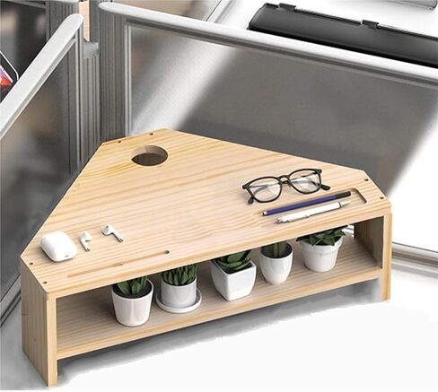 Monitor Stand Riser，Computer Monitor Riser， 2 Tiers Laptop Desktop Organizer for Saving Space(Natural) in Saudi Arabia