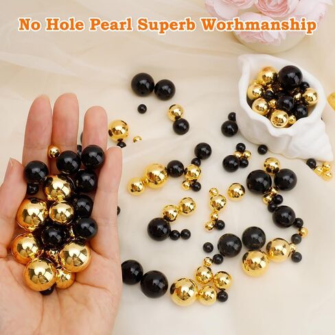 Red Orange Faux Pearl Beads Thanksgiving Fall Decor Vase Fillers for Centerpieces 180 Pcs, Glass Vases for Centerpieces Fall Vase Filler Party Table Decorations 8/14/18/20mm in Kuwait