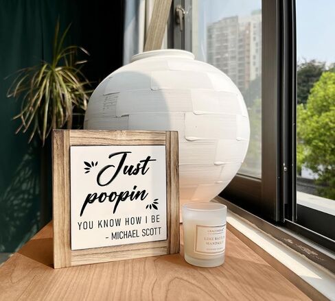 Inspirational Wood Signs, Box Wood Plaques Desk Décor, Gallery Wood Decor Sign, Farmhouse Table Decor, Rustic Office Decor, Home Decor for Shelf, If My Mouth Doesn't Say It My Face Definitely Will in Saudi Arabia