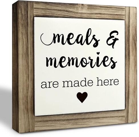 Inspirational Wood Signs, Box Wood Plaques Desk Décor, Gallery Wood Decor Sign, Farmhouse Table Decor, Rustic Office Decor, Home Decor for Shelf, If My Mouth Doesn't Say It My Face Definitely Will in Saudi Arabia