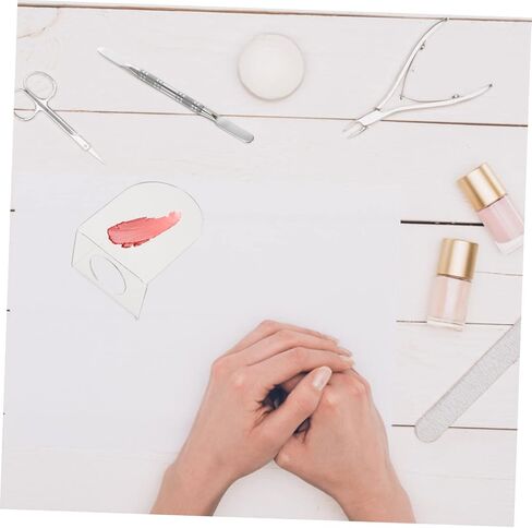 2Sets Acrylic Makeup Mixing Palette Color Modulation Tray with Finger for Easy Use for Liquid Foundation Nail Art for DIY Beauty Enthusiasts in Saudi Arabia
