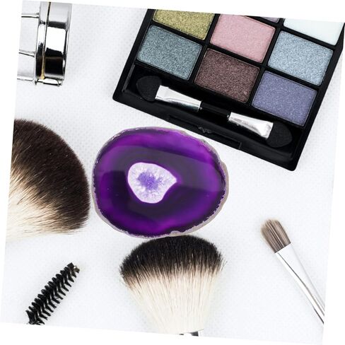 العقيق الطبيعي Round Round Art Art Mixing Palette DIY Racher for Manicure Color Mixing Tool Tool Tool لعشاق فن الأظافر لفنانين الماكياج in Saudi Arabia