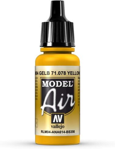 Vallejo Model Air 71078 Yellow RLM04 (17ml) in Saudi Arabia