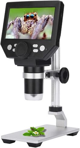 Microscope Accessories kit Slide Preparation camer Digital Microscopes 8 LED Magnifier Electronic 1000x 1808P HD LCD Digital Screen Microscope Accessories in Saudi Arabia
