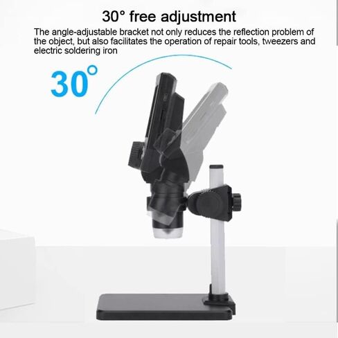 Microscope Accessories kit Slide Preparation camer Digital Microscopes 8 LED Magnifier Electronic 1000x 1808P HD LCD Digital Screen Microscope Accessories in Saudi Arabia