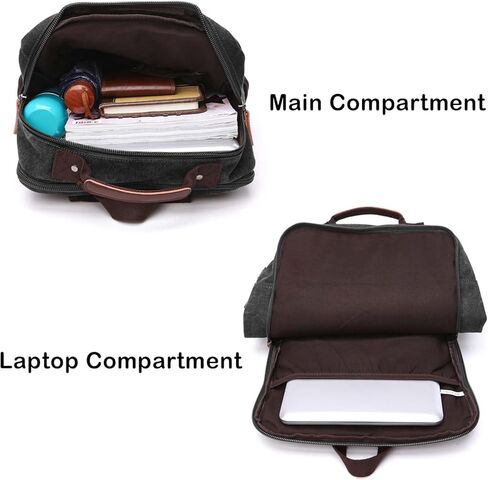 حقيبة الظهر القماشية القديمة ، مقاوم للمشي لمسافات طويلة ، حقائب الظهر Daypack Daypack للرجال والنساء يناسب 15.6 '' الكمبيوتر المحمول in Kuwait