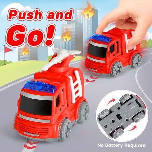 ألعاب الشاحنات لطفل صغير 1 ، 2 ، 3 ، 4 سنوات ، مجموعة لعبة Tructs Trucks Trucks ، هدايا عيد ميلاد عيد الميلاد المثالية للأطفال. in Kuwait