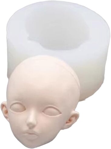 3D Doll Face Silicone Mold for Clay, Resin & More - Realistic Results - Perfect for Craft Enthusiasts & Professionals in Kuwait
