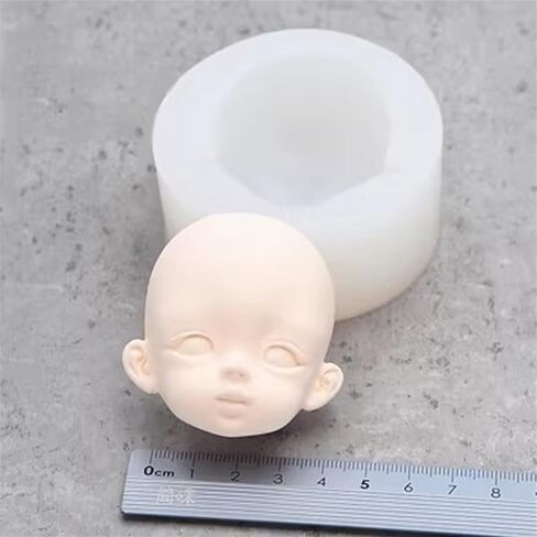 3D Doll Face Silicone Mold for Clay, Resin & More - Realistic Results - Perfect for Craft Enthusiasts & Professionals in Kuwait