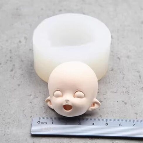 3D Doll Face Silicone Mold for Clay, Resin & More - Realistic Results - Perfect for Craft Enthusiasts & Professionals in Kuwait