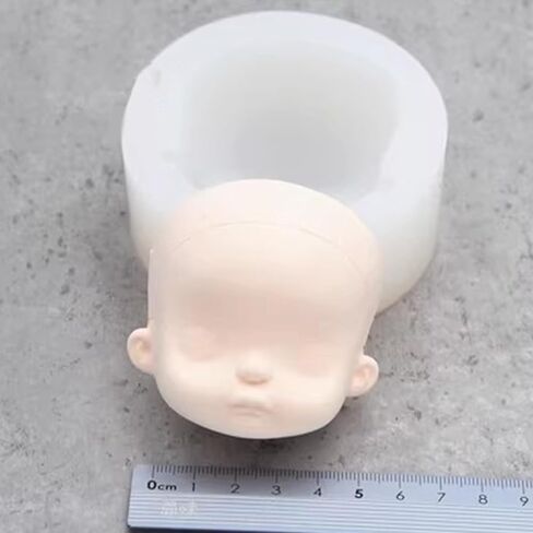 3D Doll Face Silicone Mold for Clay, Resin & More - Realistic Results - Perfect for Craft Enthusiasts & Professionals in Kuwait