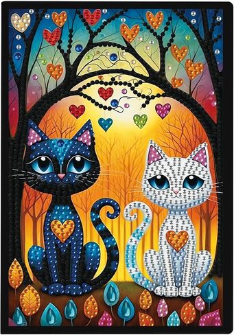 DIY Diamond Painting Notebook Kit, Theme of Pets, Special Shaped Diamond Art Notebook Journal Sketchbook for Writing & Drawing in Saudi Arabia