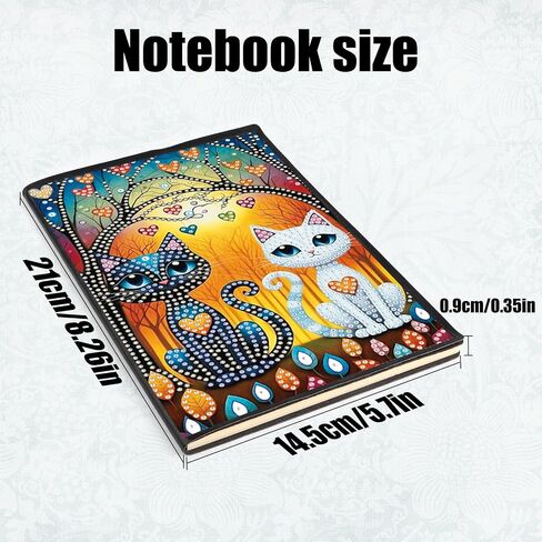 DIY Diamond Painting Notebook Kit, Theme of Pets, Special Shaped Diamond Art Notebook Journal Sketchbook for Writing & Drawing in Saudi Arabia