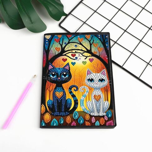 DIY Diamond Painting Notebook Kit, Theme of Pets, Special Shaped Diamond Art Notebook Journal Sketchbook for Writing & Drawing in Saudi Arabia