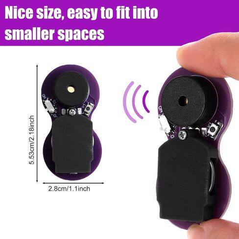 Prank Cricket Noise Maker, Figure 8 Appearance with 16 Sounds Cricket Noise Generator with Buzzing Sound Hidden Beeping Device Machine for Party Office Home School Car(Purple) in Saudi Arabia