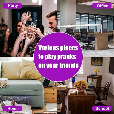 Prank Cricket Noise Maker, Figure 8 Appearance with 16 Sounds Cricket Noise Generator with Buzzing Sound Hidden Beeping Device Machine for Party Office Home School Car(Purple) in Saudi Arabia