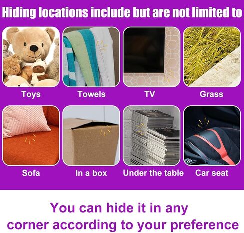 Prank Cricket Noise Maker, Figure 8 Appearance with 16 Sounds Cricket Noise Generator with Buzzing Sound Hidden Beeping Device Machine for Party Office Home School Car(Purple) in Saudi Arabia