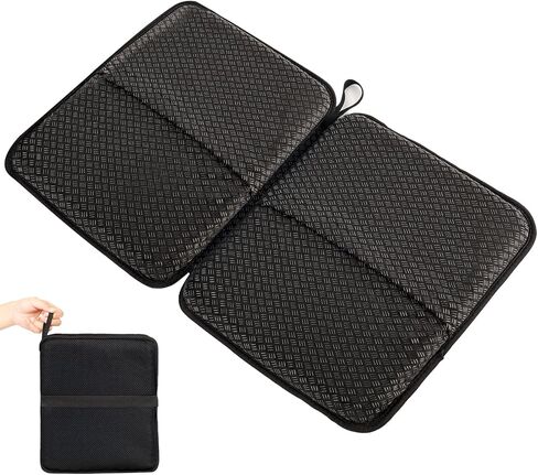 Portable Airplane Seat Cushion 20.5inch, Travel Foldable Bleachers Gel Seat Cuhsion Seat Cushion for Wheelchair Car Chair Seat Pads for Office Chair Camping Kayak Flights Stadium in Saudi Arabia