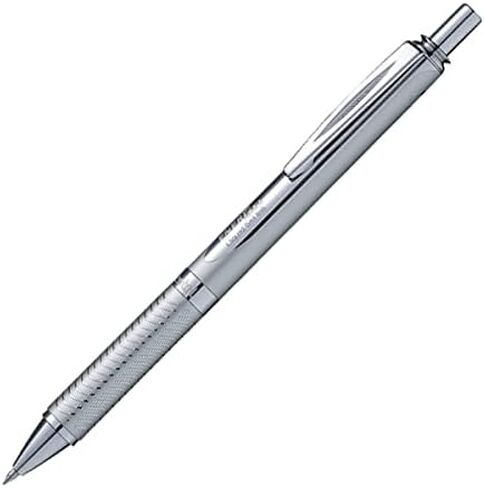 Pentel EnerGel Sterling BL407 - Retractable Liquid Gel Ink Pen - 0.7mm - Silver Body in Saudi Arabia