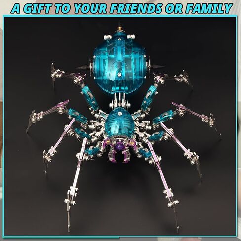 الألغاز المعدنية ثلاثية الأبعاد للبالغين ، اللغز المعدني ثلاثي الأبعاد DIY 3D Spider 602 قطع مجموعة ميكانيكية ، مجموعات طراز ثلاثي الأبعاد للبناء لعيد الميلاد in Kuwait