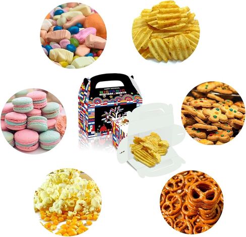 LOONELO Hispanic Heritage Month Party Favor Boxes, 12pcs Cardstock Gift Treat Boxes with Handles, Latin American Spanish Classroom Candy Boxes for Table Decorations and Celebration Supplies in Saudi Arabia