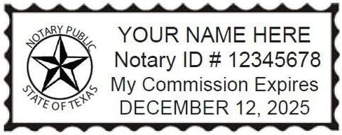 Pink Exclusive Mobile Notary Pocket Stamp | Texas in Saudi Arabia