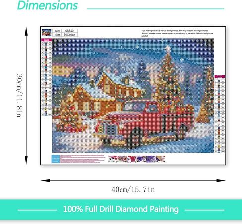MBNTJHT Christmas Diamond Art Kits للبالغين ، و Santa Claus و Mouse 5D Round Drill Painting Kits للمبتدئين البالغين ، وحرفي اللوحة الفنية DIY للفنون المنزلية 14 × 14 بوصة. in Saudi Arabia