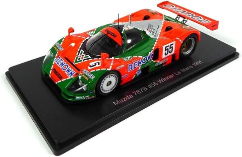 OPO 10 - 1/43 car Compatible with Mazda 787B #55 Winner Le Mans 1991 - Weidler-Herbert-Gachot - Spark 1/43 for Hachette Japan 02 in Saudi Arabia