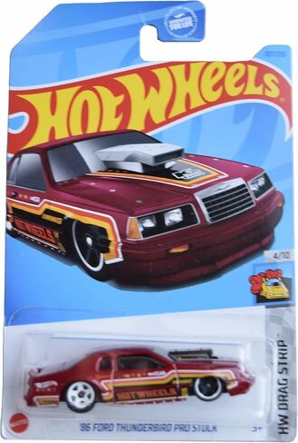 Hot Wheels '86 Ford Thunderbird Pro Stock ، HW Drag Strip 4/10 [Red] 107/250 in Saudi Arabia