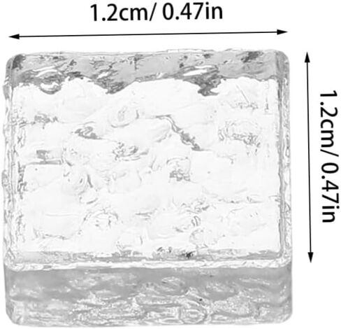20pcs Clear Glass Bricks for Dollhouse Realistic Miniature Building Supplies DIY Decoration for Micro Scenes for Dollhouse Accessories and Crafts in Saudi Arabia