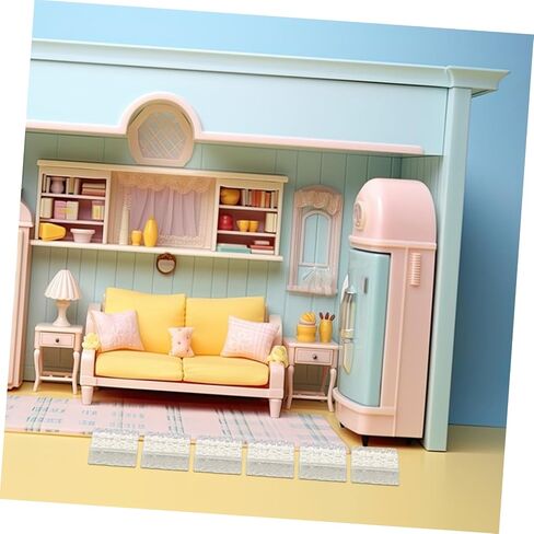 20pcs Clear Glass Bricks for Dollhouse Realistic Miniature Building Supplies DIY Decoration for Micro Scenes for Dollhouse Accessories and Crafts in Saudi Arabia